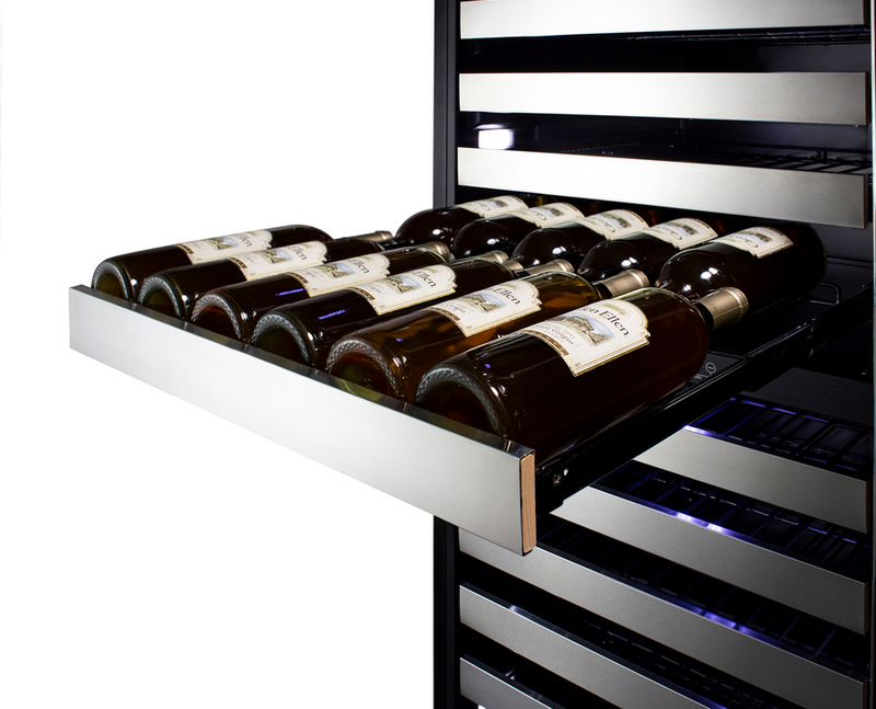 Summit 24" Wide Triple Zone Wine Cellar Refrigerator Accessories Summit Appliance   