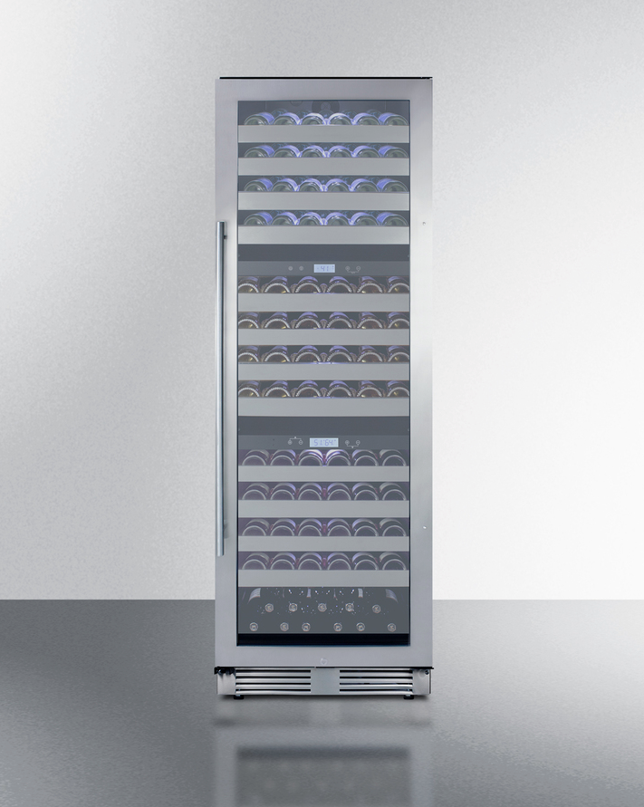 Summit 24" Wide Triple Zone Wine Cellar Refrigerator Accessories Summit Appliance   