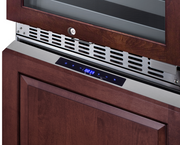 Summit 24" Wide Combination Dual-Zone Wine Cellar and 2-Drawer Refrigerator-Freezer (Panels Not Included) Refrigerator Accessories Summit Appliance   