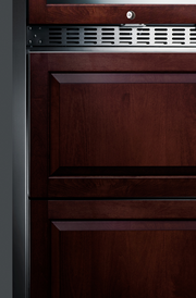 Summit 24" Wide Combination Dual-Zone Wine Cellar and 2-Drawer Refrigerator-Freezer (Panels Not Included) Refrigerator Accessories Summit Appliance   