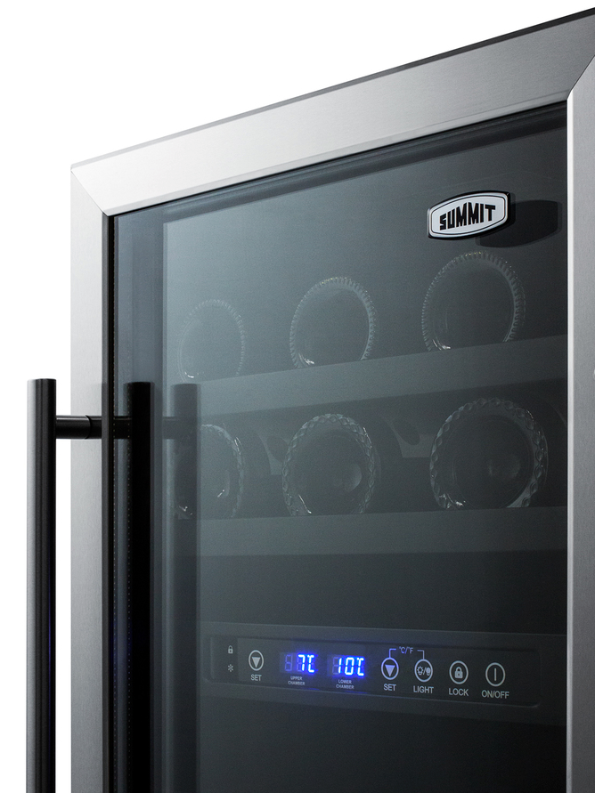 Summit 18" Wide Built-In Wine Cellar Refrigerator Accessories Summit Appliance   