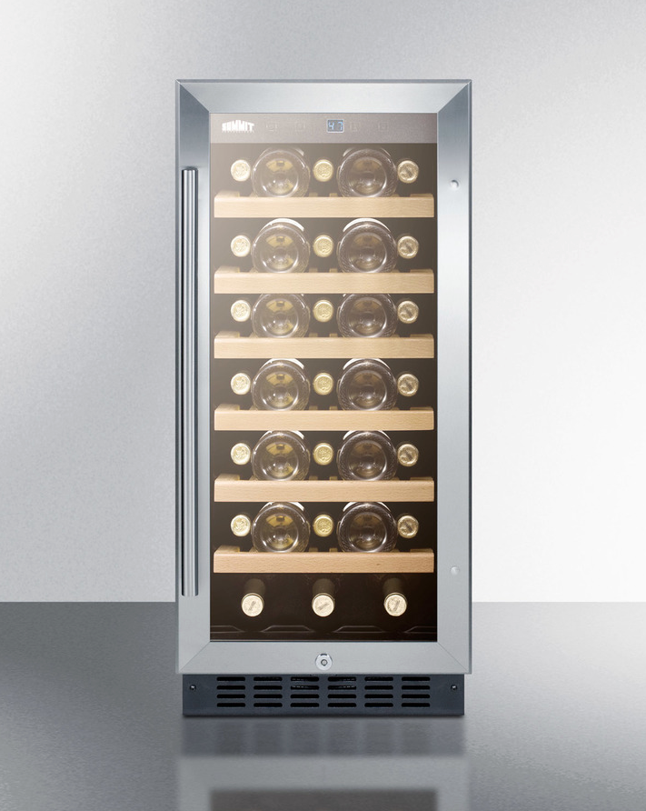Summit 15" Wide Built-In Wine Cellar Refrigerator Accessories Summit Appliance   