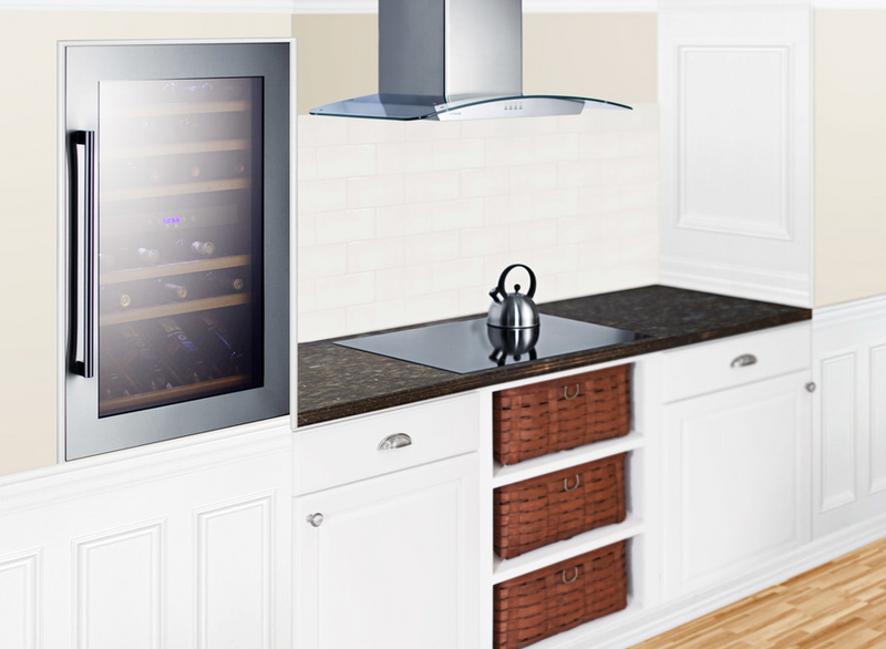 Summit 51 Bottle Integrated Wine Cellar Refrigerator Accessories Summit Appliance   