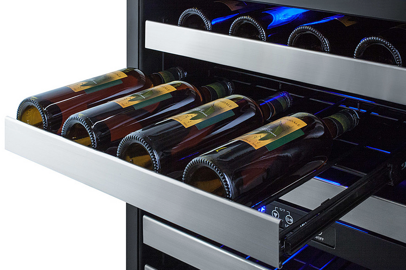 Summit 24" Wide Built-In Wine Cellar, ADA Compliant Refrigerator Accessories Summit Appliance   