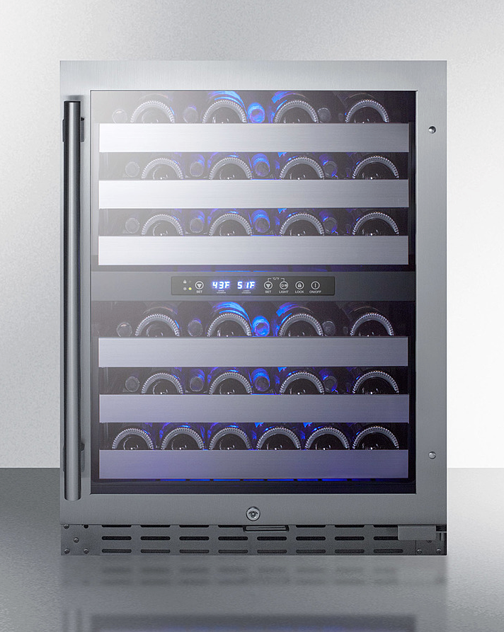 Summit 24" Wide Built-In Wine Cellar, ADA Compliant Refrigerator Accessories Summit Appliance   