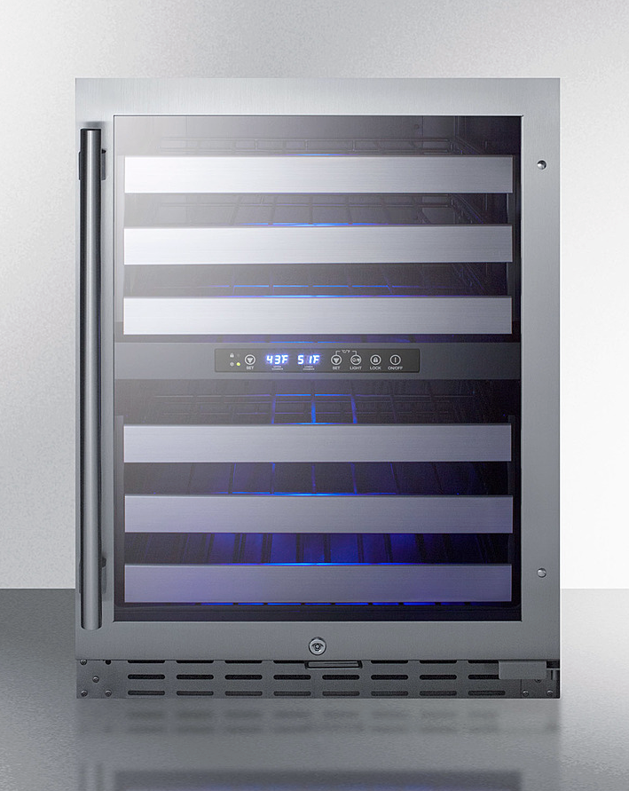 Summit 24" Wide Built-In Wine Cellar, ADA Compliant Refrigerator Accessories Summit Appliance   
