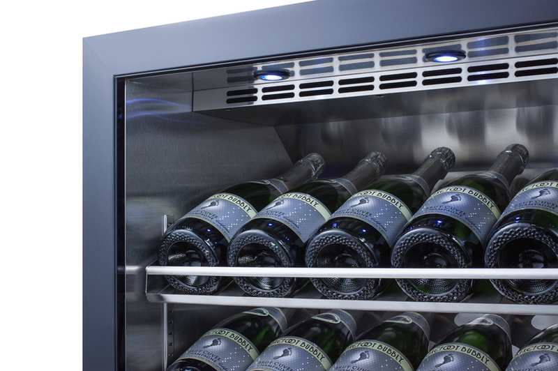 Summit 24" Wide Single Zone Built-In Commercial Wine Cellar Refrigerator Accessories Summit Appliance   