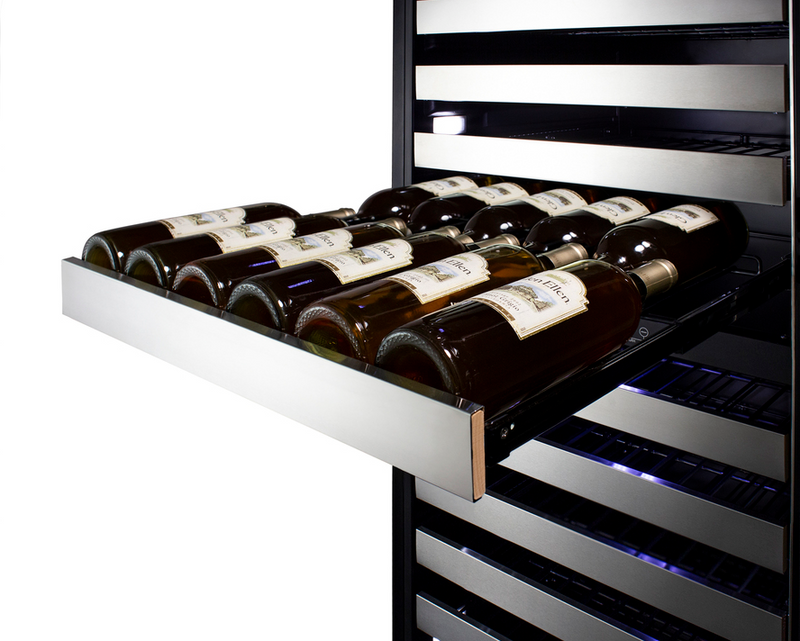 Summit 24" Wide Triple Zone Wine Cellar Refrigerator Accessories Summit Appliance   
