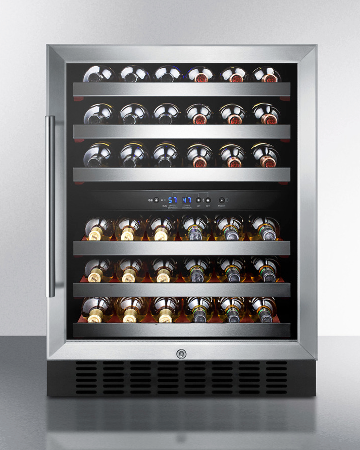 Summit 24" Wide Built-In Wine Cellar Refrigerator Accessories Summit Appliance   
