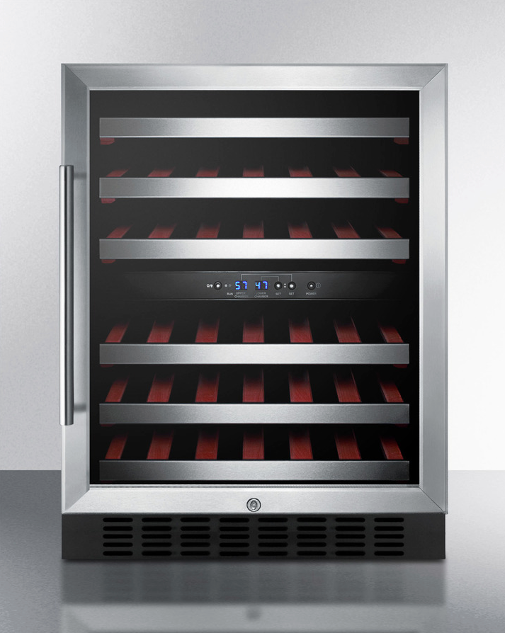 Summit 24" Wide Built-In Wine Cellar Refrigerator Accessories Summit Appliance   