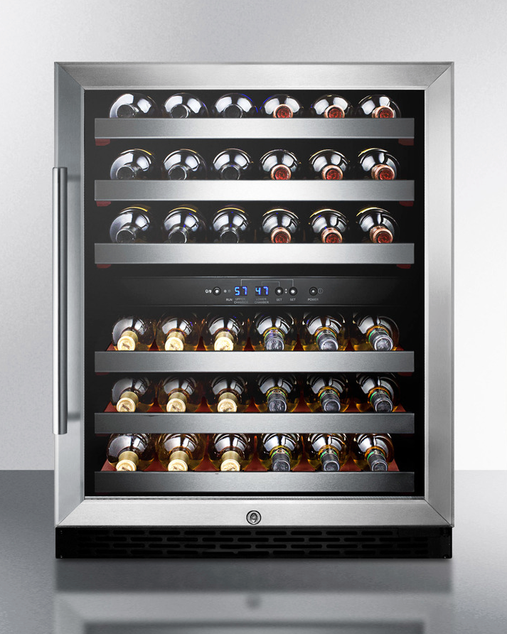 Summit 24" Wide Built-In Wine Cellar, ADA Compliant Refrigerator Accessories Summit Appliance   