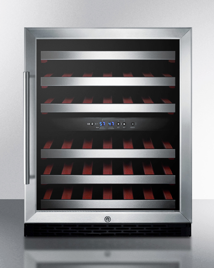 Summit 24" Wide Built-In Wine Cellar, ADA Compliant Refrigerator Accessories Summit Appliance   