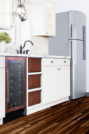 Summit 18" Wide Undercounter Wine Cellar (Panel Not Included) Refrigerator Accessories Summit Appliance   