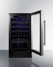 Summit 18" Wide Undercounter Wine Cellar (Panel Not Included) Refrigerator Accessories Summit Appliance   