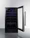 Summit 18" Wide Undercounter Wine Cellar (Panel Not Included) Refrigerator Accessories Summit Appliance   