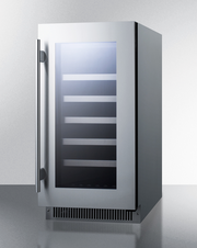 Summit 18" Wide Built-In Wine Cellar Refrigerator Accessories Summit Appliance   