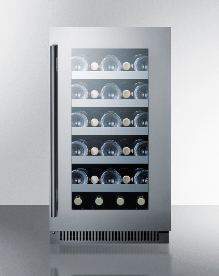 Summit 18" Wide Built-In Wine Cellar Refrigerator Accessories Summit Appliance   