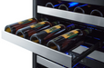 Summit 24" Wide Combination Dual-Zone Wine Cellar and 2-Drawer Refrigerator-Freezer Refrigerator Accessories Summit Appliance   