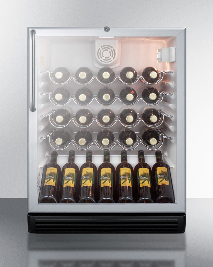 Summit 24" Wide Built-In Wine Cellar, ADA Compliant Refrigerator Accessories Summit Appliance   