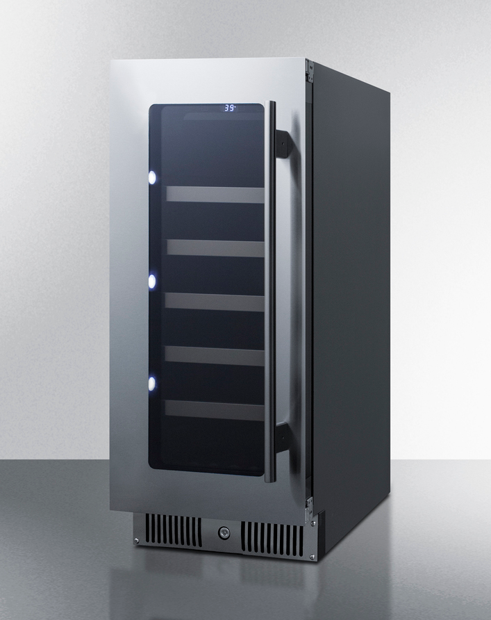 Summit 15" Wide Built-In Wine Cellar Refrigerator Accessories Summit Appliance   