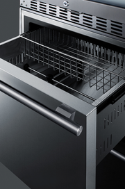 Summit 24" Wide Combination Dual-Zone Wine Cellar and 2-Drawer All-Freezer Refrigerator Accessories Summit Appliance   