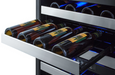 Summit 24" Wide Combination Dual-Zone Wine Cellar and 2-Drawer All-Freezer Refrigerator Accessories Summit Appliance   