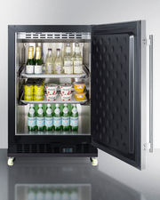 Summit 24" Wide Built-In Mini Reach-In Beverage Center with Dolly Refrigerator Accessories Summit Appliance   