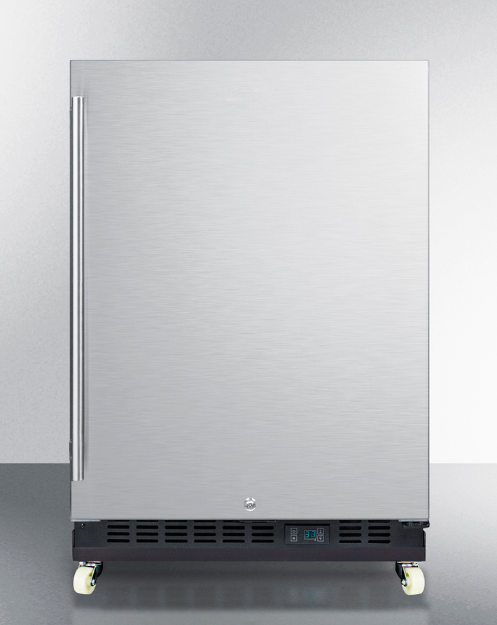 Summit 24" Wide Built-In Mini Reach-In Beverage Center with Dolly Refrigerator Accessories Summit Appliance   