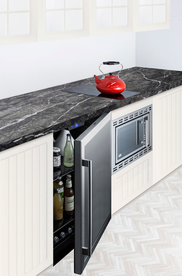 Summit 24" Wide Built-In Beverage Center, ADA Compliant Refrigerator Accessories Summit Appliance   