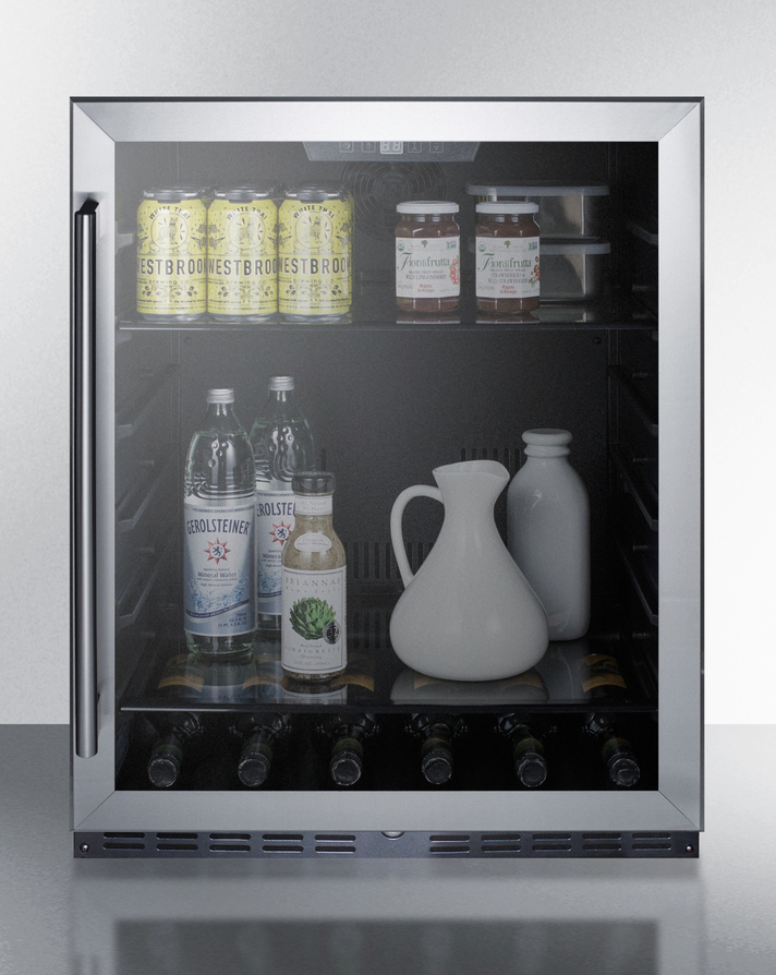 Summit 24" Wide Built-In Beverage Center, ADA Compliant Refrigerator Accessories Summit Appliance   