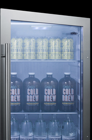 Summit Shallow Depth Indoor/Outdoor Beverage Cooler Refrigerator Accessories Summit Appliance   