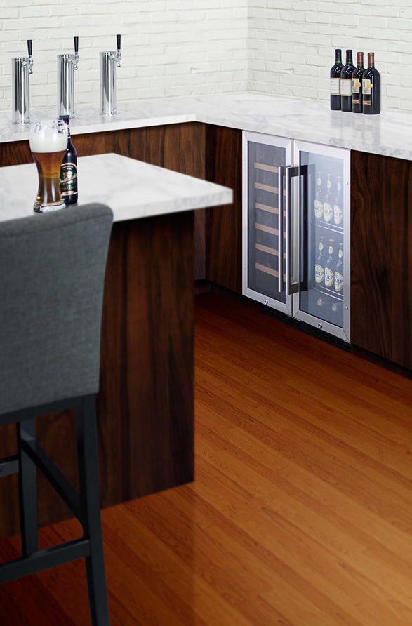 Summit 15" Wide Built-In Beverage Center Refrigerator Accessories Summit Appliance   