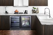 Summit 24" Wide Built-In Beverage Cooler Refrigerator Accessories Summit Appliance   