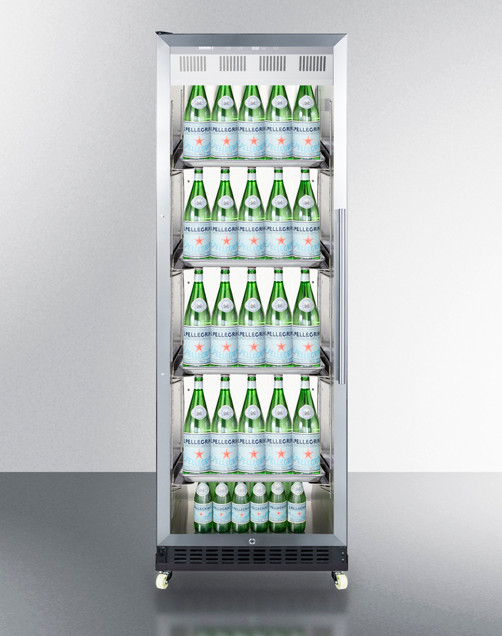 Summit 24" Wide Mini Reach-In Beverage Center with Dolly Refrigerator Accessories Summit Appliance   