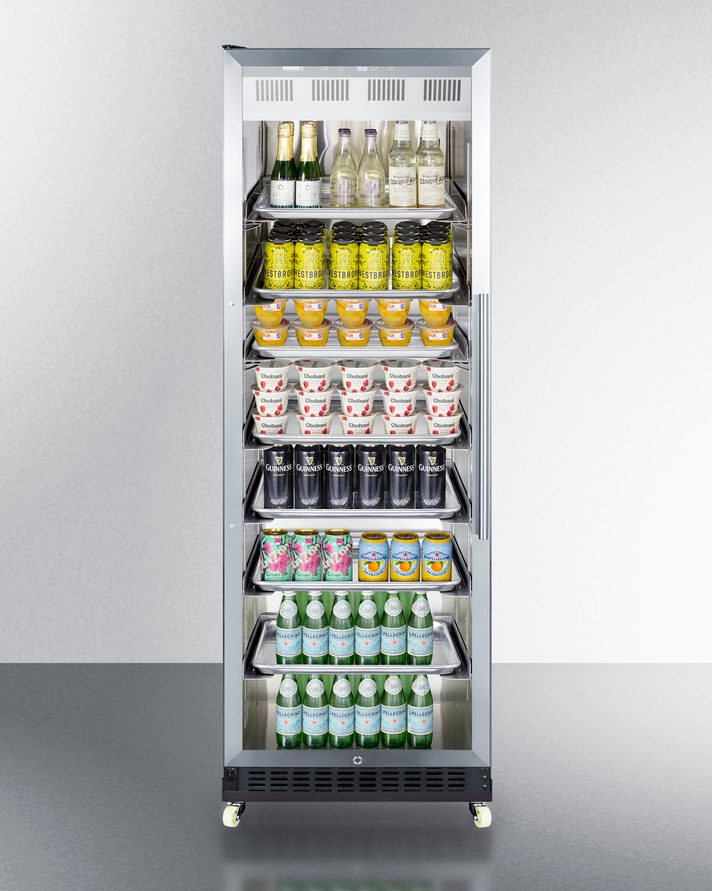 Summit 24" Wide Mini Reach-In Beverage Center with Dolly Refrigerator Accessories Summit Appliance   
