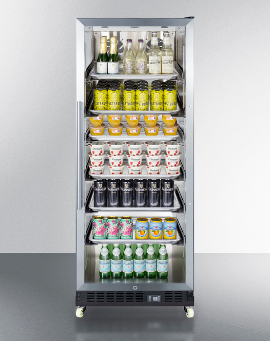 Summit 24" Wide Mini Reach-In Beverage Center with Dolly Refrigerator Accessories Summit Appliance   