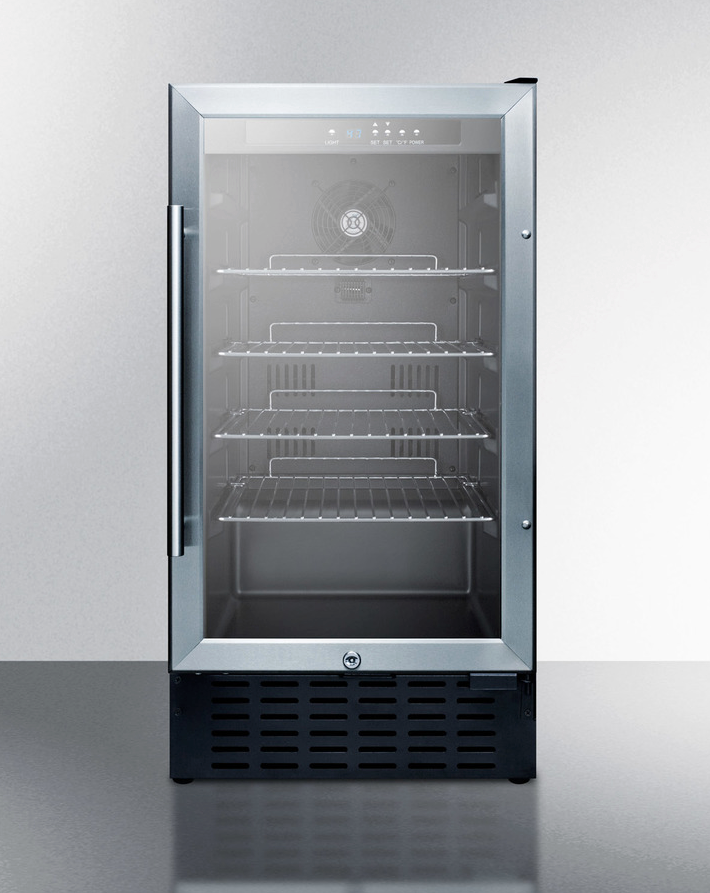 Summit 18" Wide Built-In Beverage Center, ADA Compliant Refrigerator Accessories Summit Appliance   