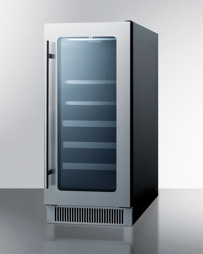 Summit 15" Wide Built-In Wine/Beverage Center Refrigerator Accessories Summit Appliance   