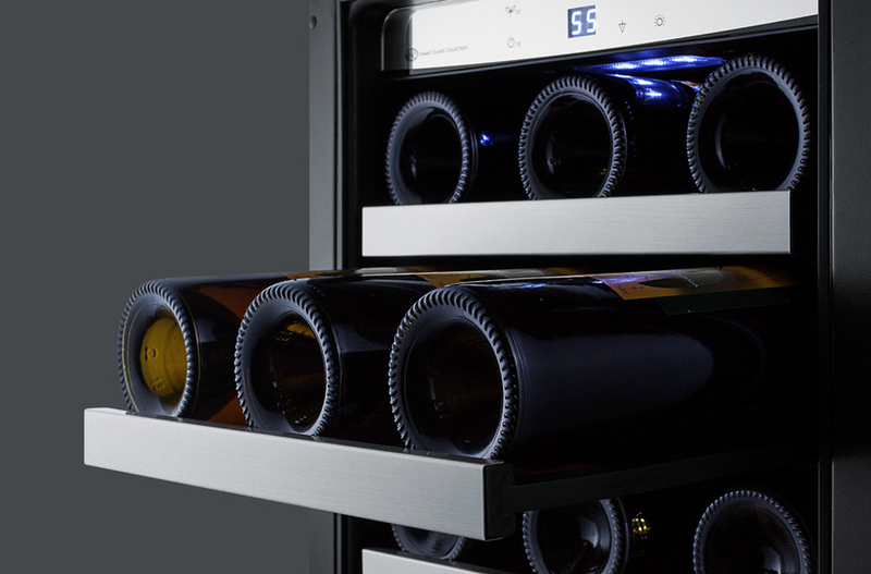 Summit 15" Wide Built-In Wine/Beverage Center Refrigerator Accessories Summit Appliance   