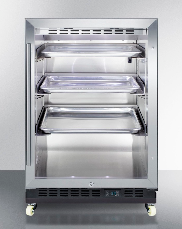 Summit 24" Wide Built-In Mini Reach-In Beverage Center with Dolly Refrigerator Accessories Summit Appliance   