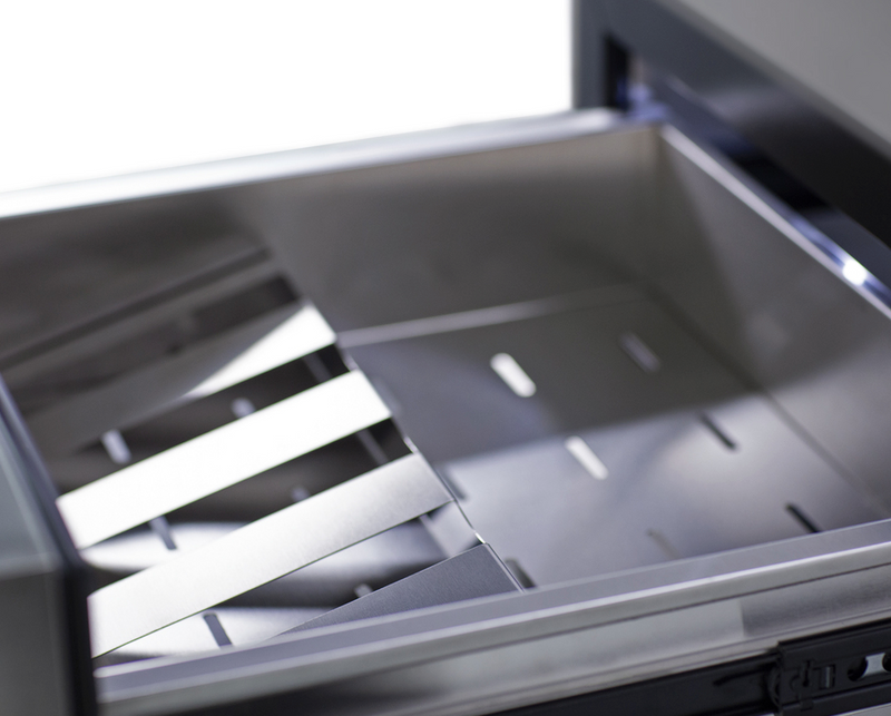 Summit 24" Wide Built-In Commercial Beverage Refrigerator With Top Drawer Refrigerator Accessories Summit Appliance   