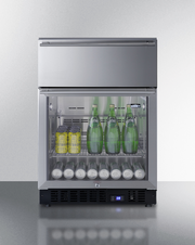 Summit 24" Wide Built-In Commercial Beverage Refrigerator With Top Drawer Refrigerator Accessories Summit Appliance   