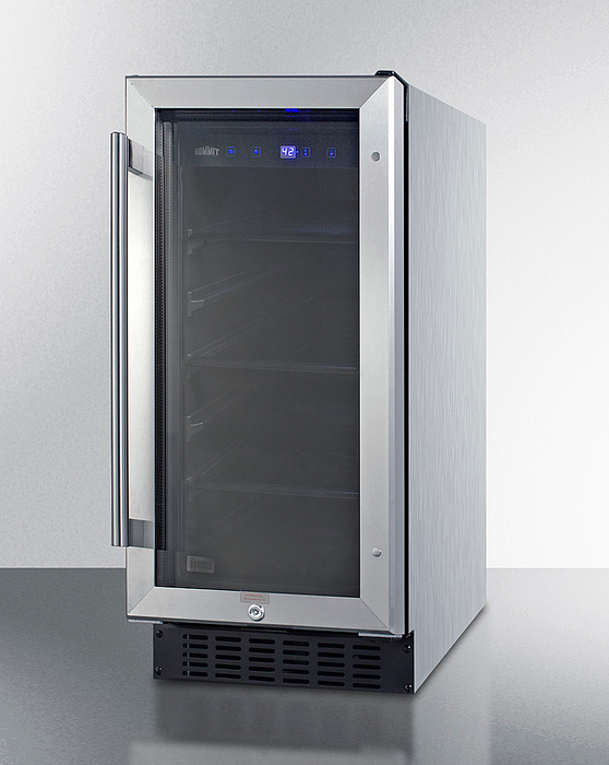 Summit 15" Wide Built-In Beverage Center, ADA Compliant Refrigerator Accessories Summit Appliance   