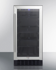 Summit 15" Wide Built-In Beverage Center, ADA Compliant Refrigerator Accessories Summit Appliance   