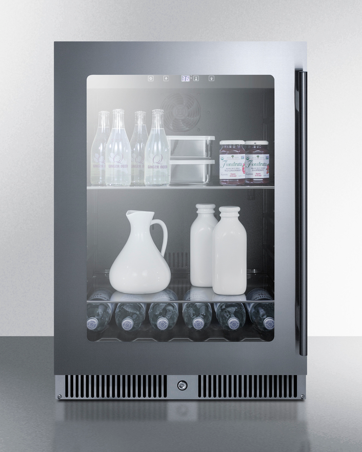 Summit 24" Wide Built-In Beverage Center Refrigerator Accessories Summit Appliance   