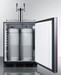 Summit 24" Wide Built-In Wine Kegerator, ADA Compliant (Panel Not Included) Refrigerator Accessories Summit Appliance   