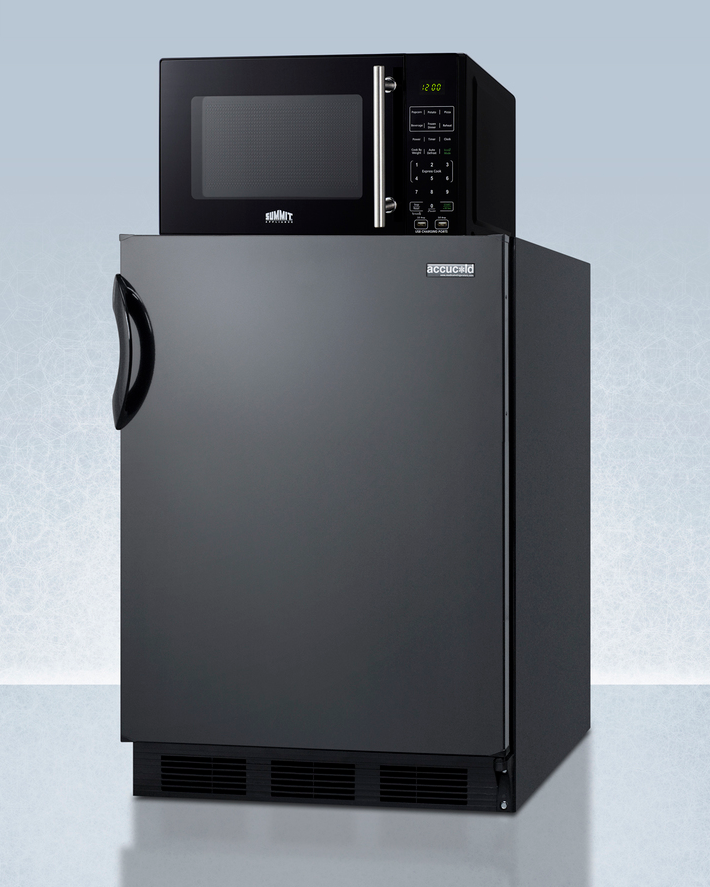 Summit Microwave/Refrigerator-Freezer Combination with Allocator Refrigerator Accessories Summit Appliance   