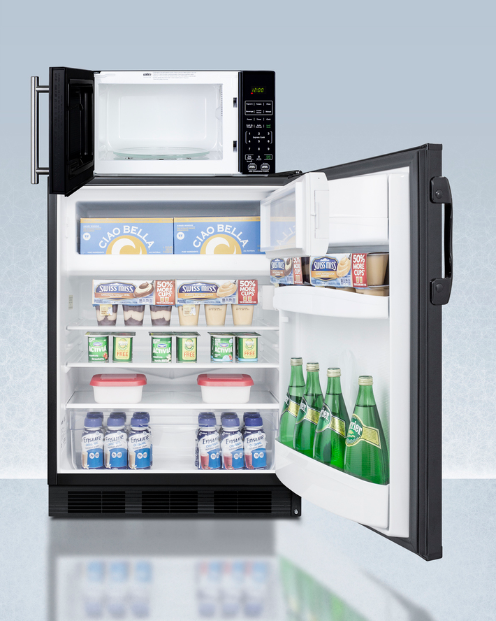 Summit Microwave/Refrigerator-Freezer Combination with Allocator Refrigerator Accessories Summit Appliance   