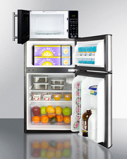 Summit Microwave/Refrigerator-Freezer Combination with Allocator Refrigerator Accessories Summit Appliance   