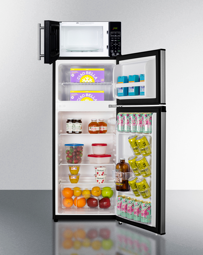 Summit Microwave/Refrigerator-Freezer Combination with Allocator Refrigerator Accessories Summit Appliance   